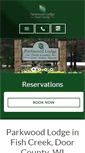 Mobile Screenshot of parkwoodlodge.com
